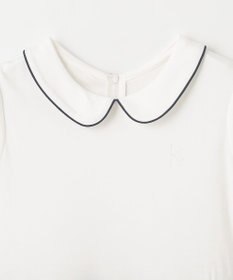 組曲 KIDS 【150-160㎝】フラワーパネルボーダー ワンピース