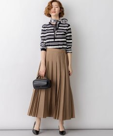 23区 L 【先行予約】プレミアムビオコットン クルーネック ボーダー ニット