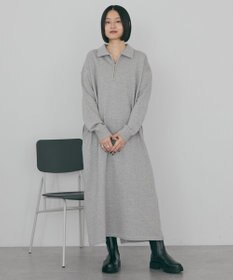 AMERICAN HOLIC 【選べる丈】ハーフZIPワンピース