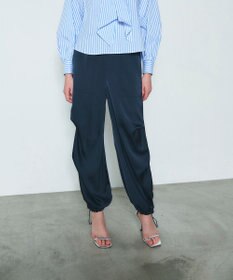 GRACE CONTINENTAL サテンワークパンツ