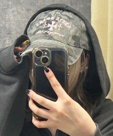 WEGO クロス刺繍カモフラキャップ