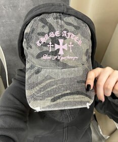 WEGO クロス刺繍カモフラキャップ