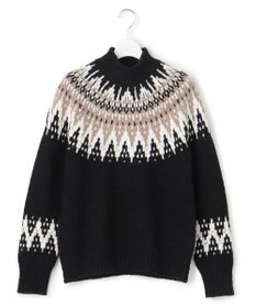 23区 L 【SLOW/一部店舗限定】ジャカード ハイネック ニット