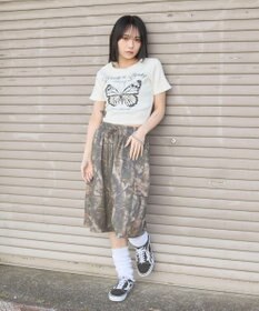 WEGO ヴィンテージウォッシュグラフィックリブT