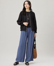 自由区 【洗える】メッシュ ブルゾン