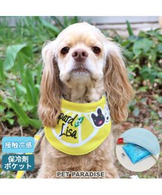 PET PARADISE リサとガスパール レモン柄 クールネック バンダナ《保冷剤付き》【中型犬】