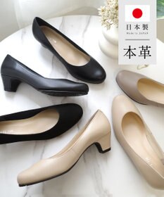 Pointer 日本製 ラウンドトゥパンプス