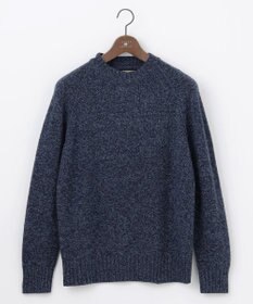 JOSEPH ABBOUD MOUNTAIN 【WEB限定・SPACE/イタリア糸使用/軽く暖かい/豊富なカラー】 ラムウール　クルーネック ニット