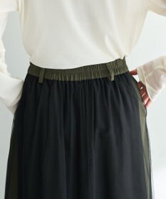 YECCA VECCA 異素材MIXロングスカート