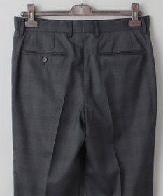 GOTAIRIKU 横に伸びる【TasmaniaWool/タマニアウール】ストレッチ スーツ_グレー格子柄