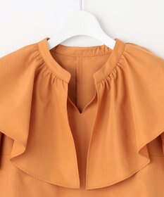 Feroux 【洗える】ラッフルスキッパー ブラウス