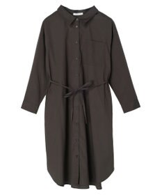 Green Parks ミドル丈シャツワンピースII