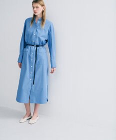 uncrave コットンクロスプレーン シャツワンピース