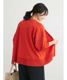 Green Parks 洗える　ステッチ入りＶネックカーディガン