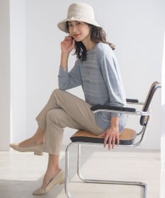 J.PRESS LADIES 【WEB限定カラーあり・洗える】SILKY RAYON STRETCH ボーダー ニット