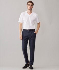 GOTAIRIKU ビジネスインナー/下着兼用【パックT】5.6oz 綿100％ スムース光沢加工 Tシャツ（Vネック/2枚セット）