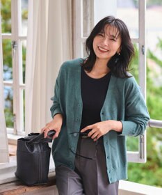 WEGO 【WEB限定/2025年秋冬新作//洗濯可/MLサイズ展開/ユニセックス着用ITEM】ドロップショルダーカーディガン