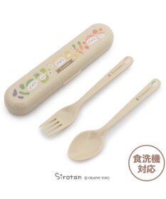 Mother garden しろたん スプーン&フォークセット キッチン柄 ケース付き 日本製
