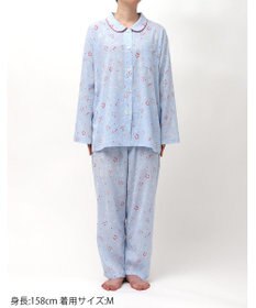 Wing パジャマ 綿100%(本体) 楊柳素材 高島ちぢみ（R） 長袖 長ズボン レディース EP8042 ウイング／ワコール
