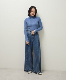 Green Parks ・Ｐｅｔｉｔ　Ｆｌｅｕｒ　ボトルネックリブニット