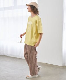 J.PRESS YORK STREET 【UNISEX】コットンリネンイージーストライプ パンツ