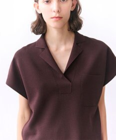 BEIGE， NADIA / ストレッチ スキッパーニット