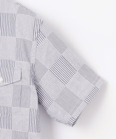 J.PRESS MEN 【クールマックス】サッカーパッチワーク シャツ