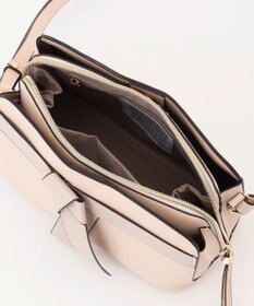 LA BAGAGERIE 【maison vert】 【超軽量・多収納】バイカラーリボンショルダーバッグ