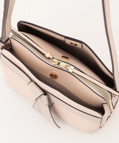 LA BAGAGERIE 【maison vert】 【超軽量・多収納】バイカラーリボンショルダーバッグ