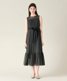 GRACE CONTINENTAL プリーツロングドレス