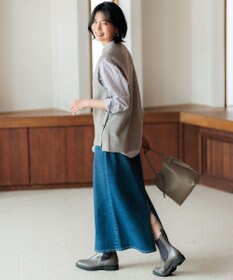 23区 【洗える】ベーシックカタアゼ ニットベスト