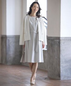 J.PRESS LADIES S 【WEB限定カラーあり・洗える】セラテリーダブルクロス ワンピース