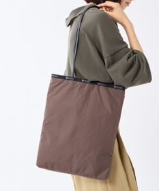 LeSportsac VERTICAL CITY TOTE/アップタウンダークチョコ/ブラック