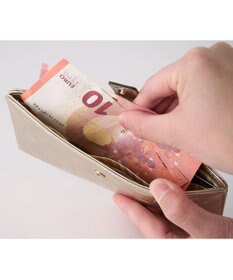 MIYABIYA La quoh with kirakaracho　南蛮七宝 エンボスレザー スリムウォレット