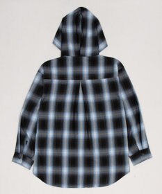 WEGO フードチェックシャツ