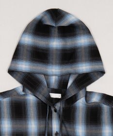 WEGO フードチェックシャツ