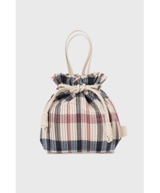 DAKS 【軽量】ポリエステル ハウスチェック 2WAY巾着バッグ