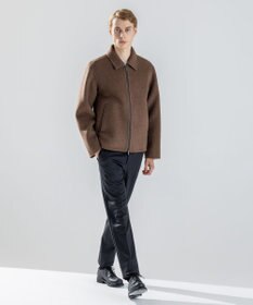 JOSEPH HOMME 【新素材】ウールキャメルリバー　ジップアップブルゾン