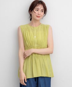 組曲 【先行予約】シアーリンクルクロス ティアードブラウス