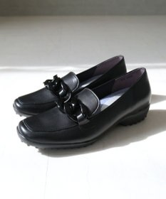 Pointer 【石岡真実さん着用】日本製 本革超軽量チェーンモチーフローファー