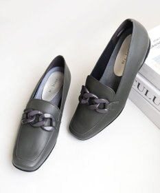 Pointer 【石岡真実さん着用】日本製 本革超軽量チェーンモチーフローファー