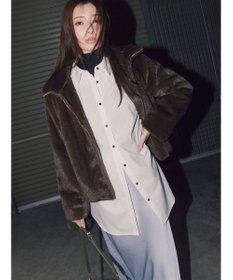 Te chichi 【宮本茉由着用】グラデーションファースタンドジャケット