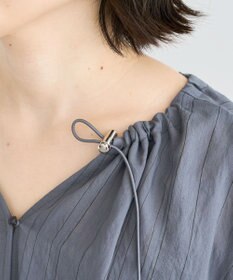 Green Parks ドロストネックフレンチスリーブブラウス