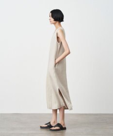 ATON LINEN OXFORD | ノースリーブドレス