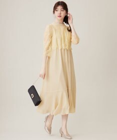 ANY SIS 【洗える】レーシーケープ ドレス