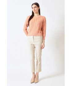 DAKS ミックスケーブル ニットプルオーバー（無撚コットン）