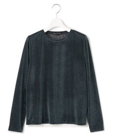 23区 【洗える】シアーベロア ロングスリーブ Tシャツ