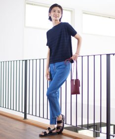 J.PRESS LADIES 【洗える】BASIC STRETCH DENIM ストレート パンツ
