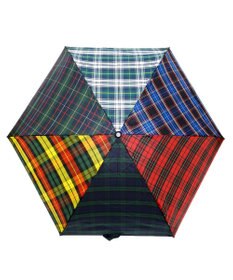 +RING 【UVカット95%以上】【UPF50＋】プラスリング ユニセックス 晴雨兼用 折傘 CHK T1320