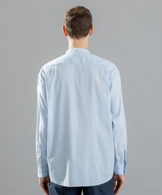 JOSEPH HOMME 【LEON 掲載】リネンストレッチブロード　バンドカラーシャツ